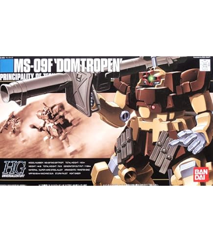 Amazon.com: BANDAI 1/144 HGUC MS-09 Dom / MS-09 R Rick Dom with